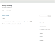 Tablet Screenshot of fiddyhosting.com